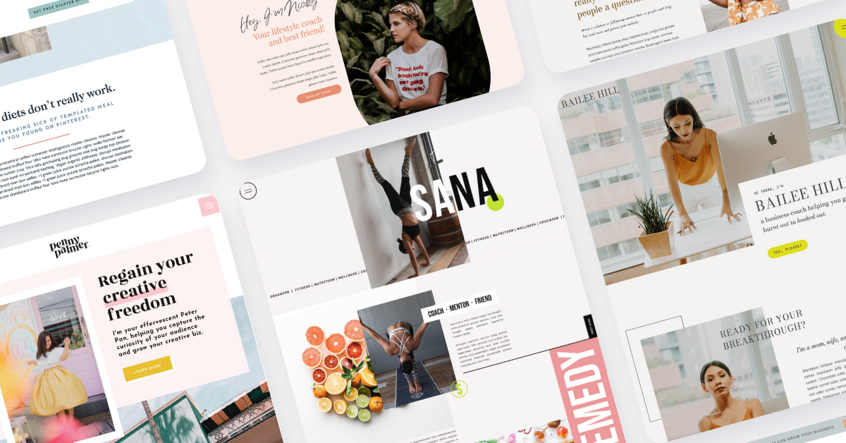 Showit template store